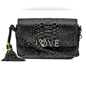 Victoria’s Secret Love Luxe Python Downtown Crossbody Purse
